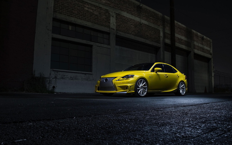 yellow, f, 2K, wheels, lexus, sport, 2014, vossen, sedan, cars
