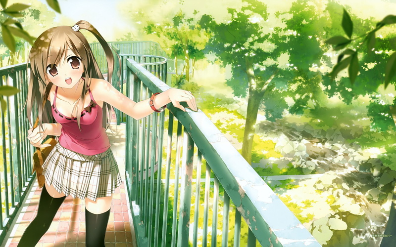 leisure activity, innocence, anime, real people, hair, outdoors, looking at camera, child, nature, women, beautiful woman, front view, standing, childhood