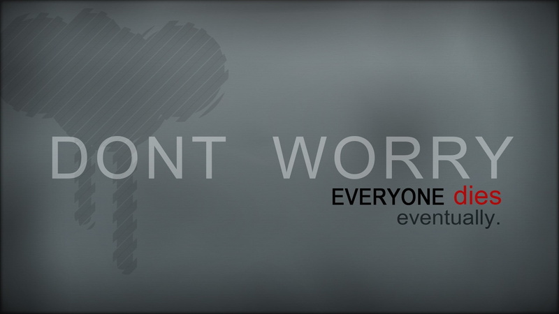 Death, white, gray, quotes, red, x, art, simplistic, worry, simple, 1080P, Black, hd, minimalistic, text