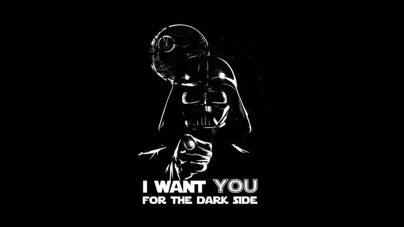 1080P, simplistic, side, star, darth, wars, vader, backgro, stars, space, art, hd, dark, Star Wars, simple, spoof, death, propaganda, Abstract, black
