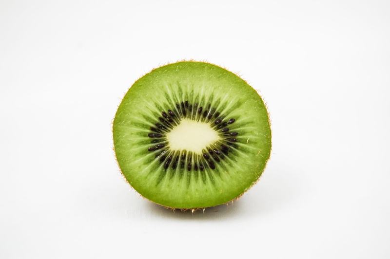 healthy eating, freshness, single object, indoors, minimalistic, green color, close up, kiwi, healthy lifestyle, food, wellbeing, white background, food and drink