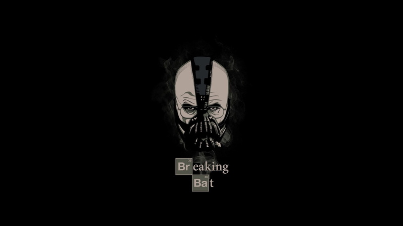 breaking, abstract, bad, crossovers, minimalistic, background, 1080P, artwork, art, simple, hd, bane, Breaking Bad, grayscale