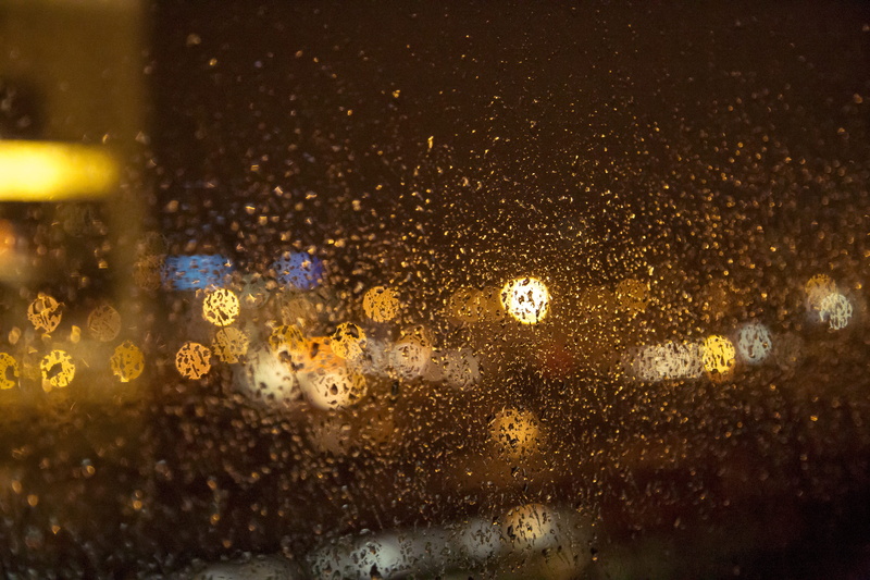 glass - material, rain, drops, indoors, transparent, water droplets, droplets, window, close-up, lens, yellow, drop, backgrounds, raindrop, bokeh, rainy season