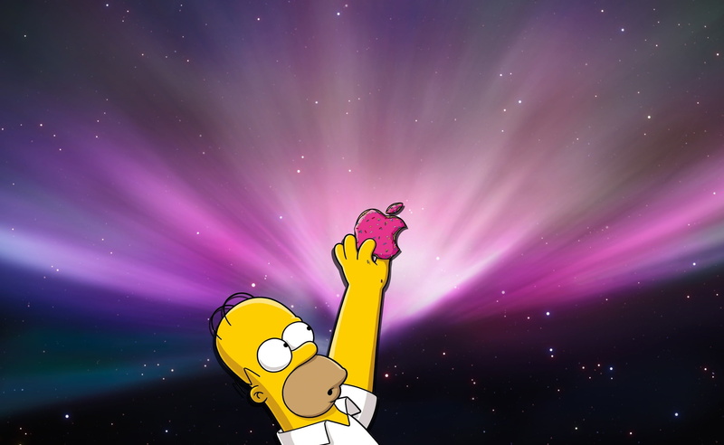 multi colored, pink color, star - space, Simpson, illustration, emotion, night, Homer, purple, sky, yellow, nature, Computers, human body part