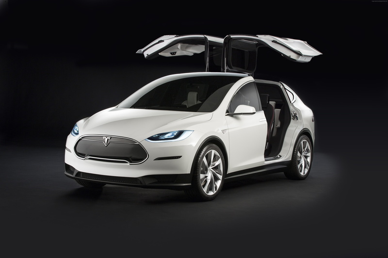 suv, 5K, Tesla model x, electric cars, 2016, white