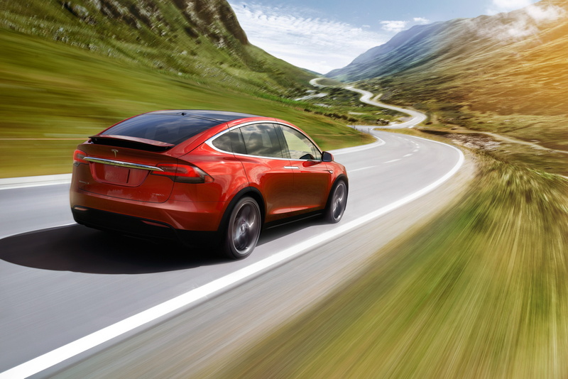 electric cars, Tesla Model X P90D, 4K, 2016, suv
