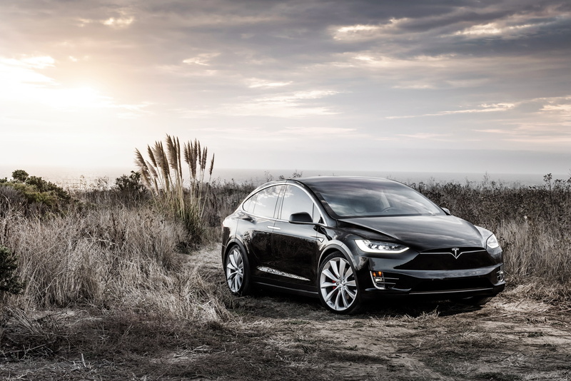 Black, the concept, 4K, Tesla, Model X, electric car