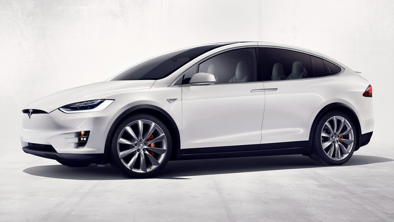 Electric Car, Tesla Motors, SUV, White Car, Tesla Model X P90D, Mid-Size Car, 1080P, Luxury Car, Crossover Car, Car
