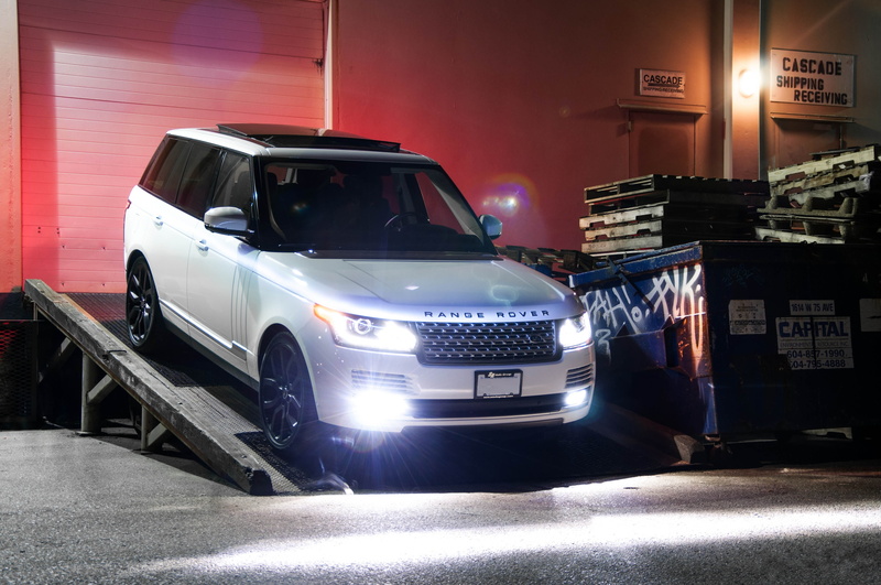 supercharged, illuminated, truck, lanr rover, sign, 4K, land Rover, motor vehicle, built structure, garage, indoors, car, transportation, white, land vehicle