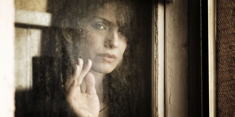 women, window, looking out window, 1080P