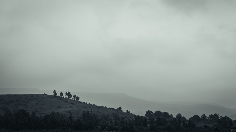 tranquil scene, non-urban scene, environment, india, nature, tree, beauty in nature, unrecognizable person, sky, 5K, real people, odisha, mountain, silhouette