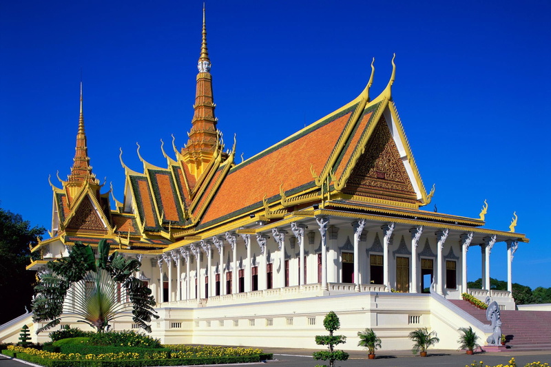 Thailand, Cambodia, Royal Palace, 1080P, Phnom Penh