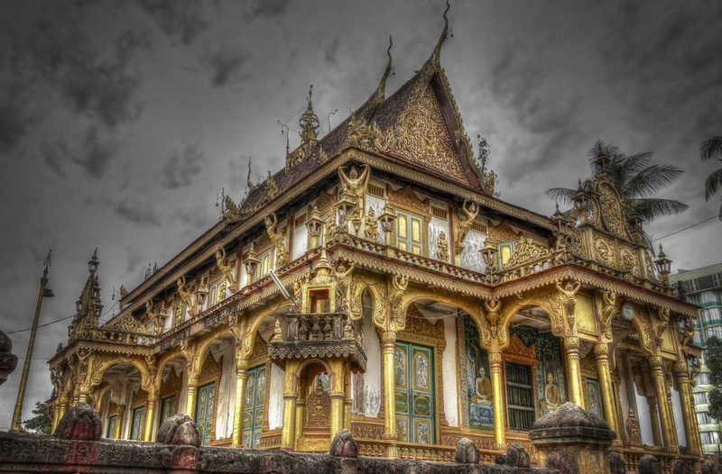 Cambodia, Temple, Phnom Penh, 1080P, Temples, Phnom Penh Temple