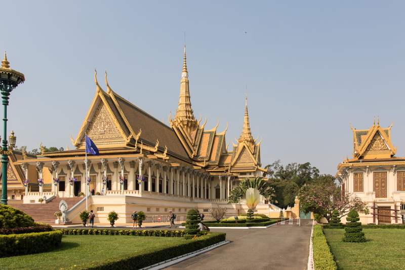 travel destinations, Asia, travel, built structure, places of interest, history, white, 5K, tower, Cambodia, tourism, palace, Royal Palace, spirituality