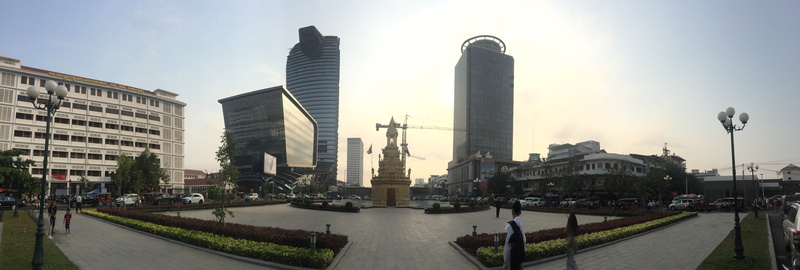 canal, 5K, phnom penh city, landscape, residential district, outdoors, meng hann, City, Cambodia, office, Phnom Penh, building, street, city life, panoramic