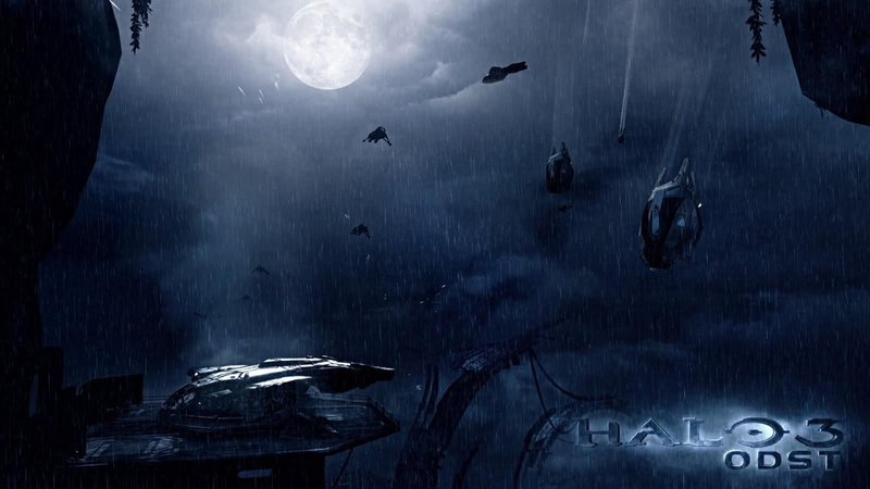 art, pelicans, artwork, banshee, concept, games, rain, odst, landscapes, halo, 720P, digital, spirit, video