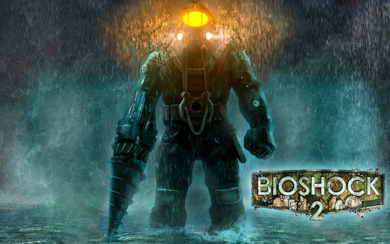  alien, art and craft, robot, communication, bioshock 2, bioshock, science, rain, light, water, toy, men, adult, front view, nature, people, 1080P
