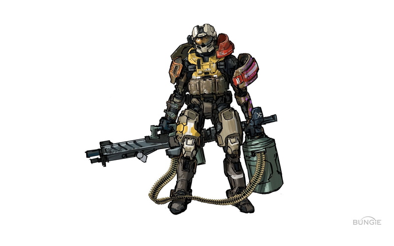 x, 1080P, Futuristic, video, Video Games, armor, artwork, games, halo, weapons, hd, legend, art, weird