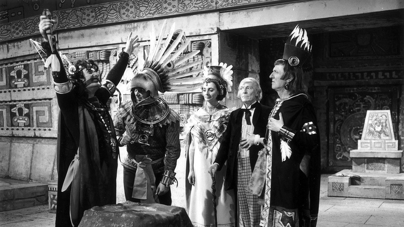 religion, craft, architecture, 1080P, Aztec, sculpture, history, Doctor Who, the past, day, art and craft, human representation, building exterior, William Hartnell