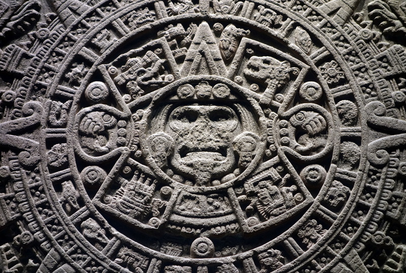 Shem, the Aztecs, round, 4K, calendar