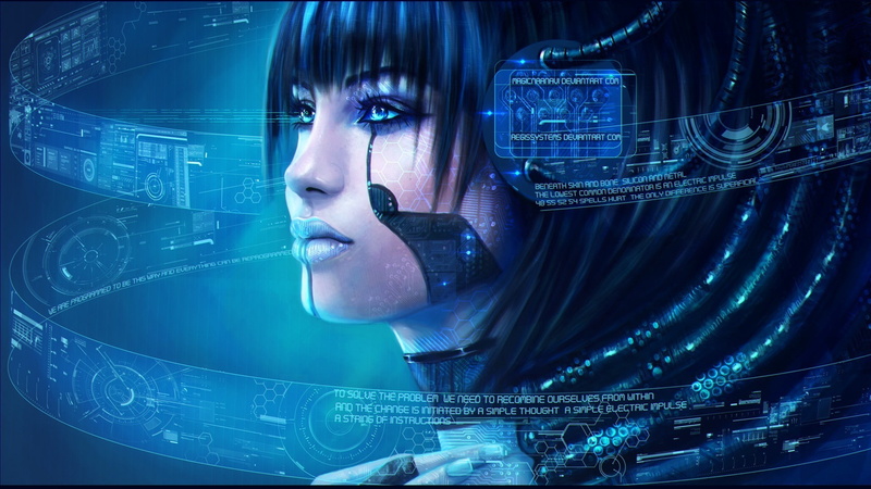 wires, technology, blue background, aztec, background, 1080P, blue, space