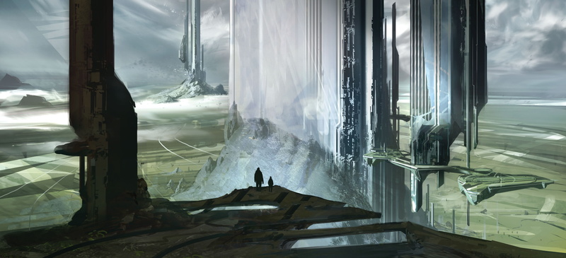 fiction, digital, games, bungie, book, artwork, art, covers, video, science, cityscapes, 4K, halo, novel, forerunner, Landscapes, hd