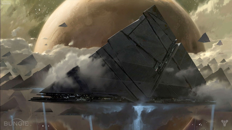 Destiny (video game), spaceship, video games, artwork, science fiction, digital art, Bungie, 1080P