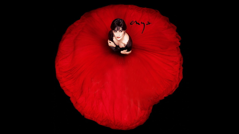 females, Enya, mid adult, dress, beautiful woman, black, adult, red dress, red, one person, s, beauty, studio shot, indoors, black background, fashion