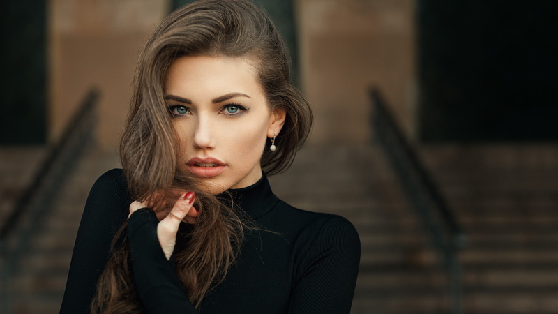 Girl, Blue Eyes, Svetlana Grabenko, 1080P, Models, Model, Brunette