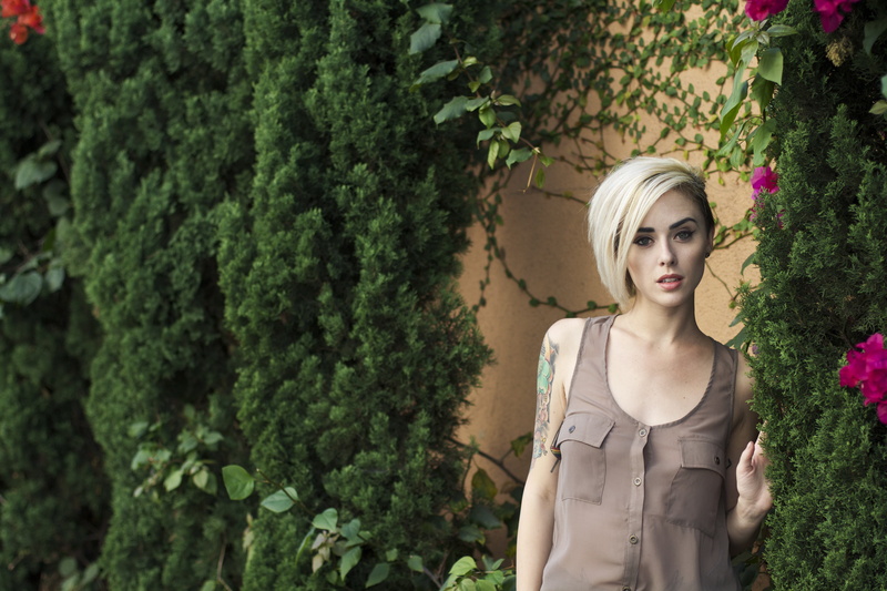 nature, blond hair, beautiful woman, women, growth, young adult, one person, Alysha Nett, outdoors, tattoo, adult, young women, day, ivy, hair, bougainvillea