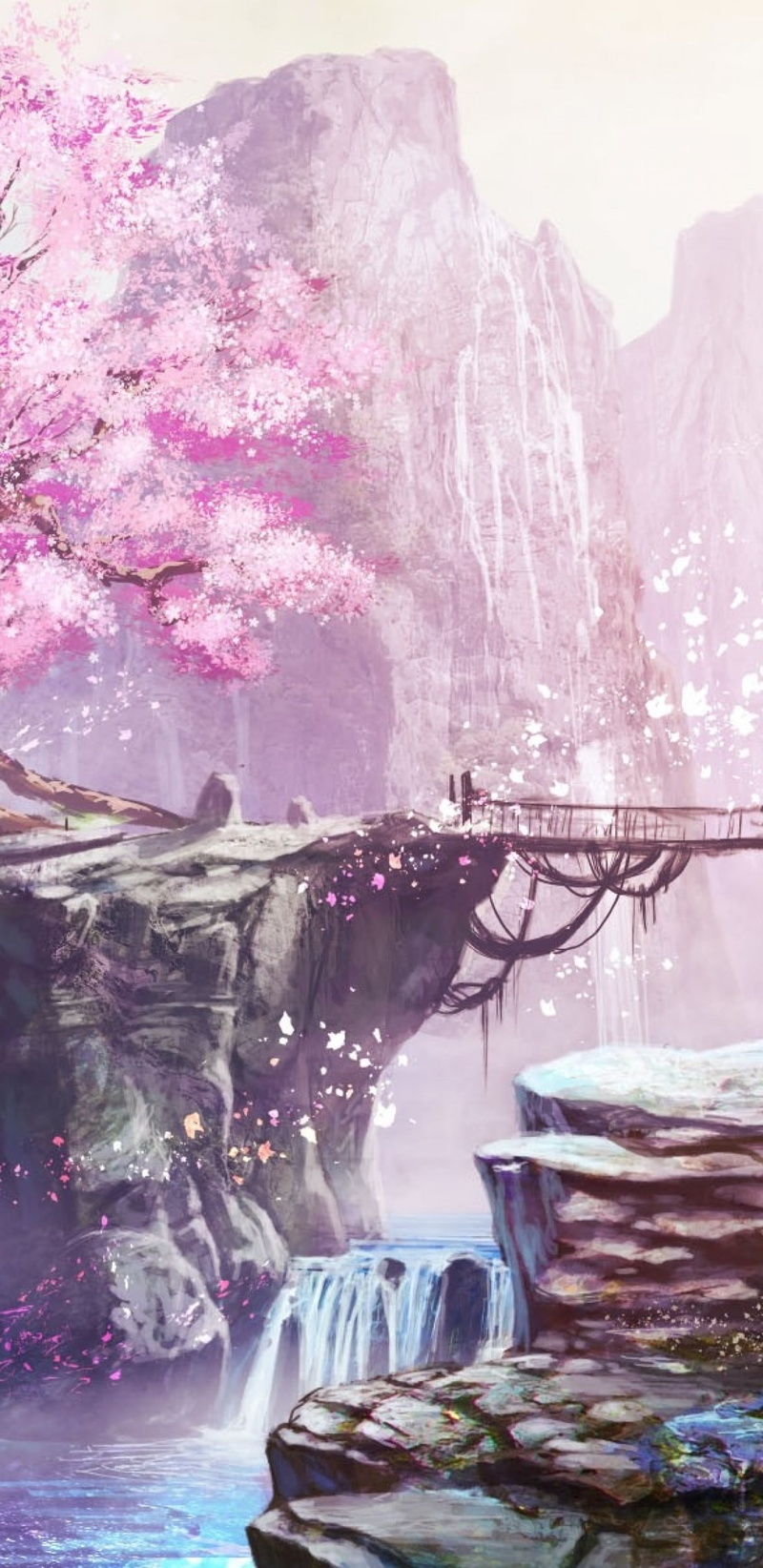 portrait display, landscape, 2K, anime