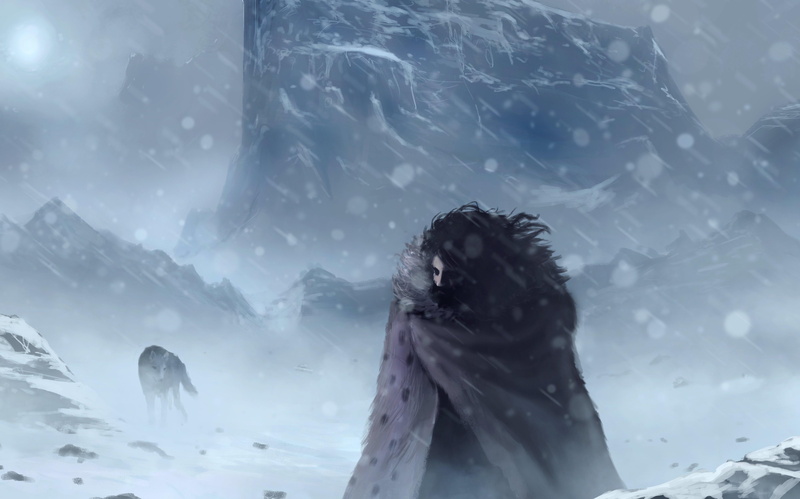 movies, nature, snow, 5K, poster, john, crag, game of thrones, wolf