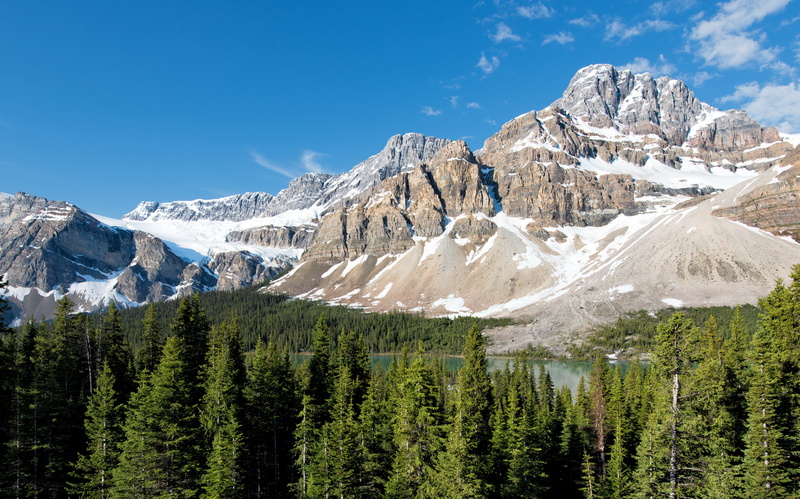 nature, crag, canada, banff, mountains, scenery, 4K, parks