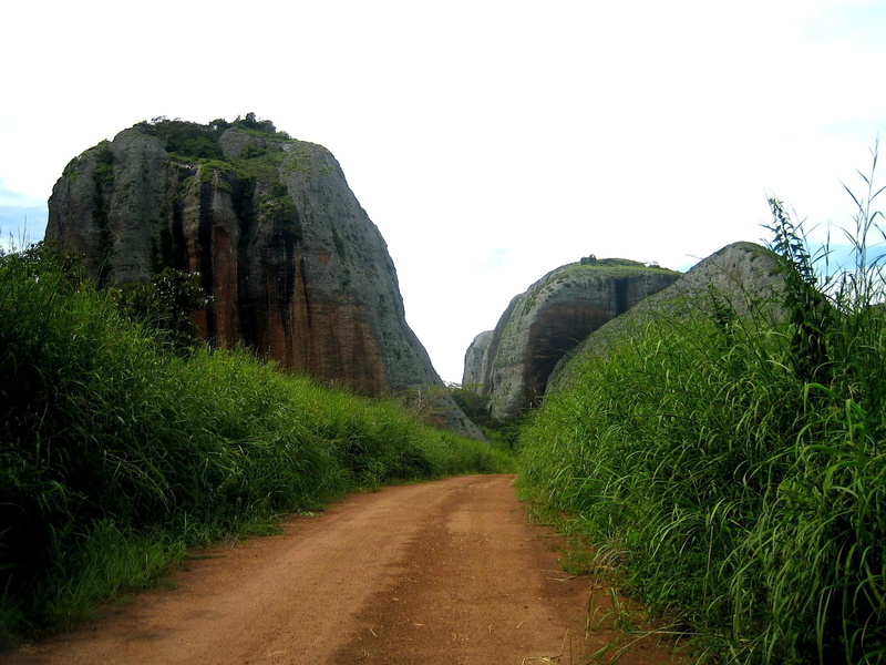 sky, clear sky, stones, near, footpath, scenics - nature, country, crags, plants, beauty in nature, no people, outdoors, countryside, rock, formations