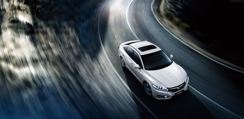sedan, 4K, Honda Spirior Si, white