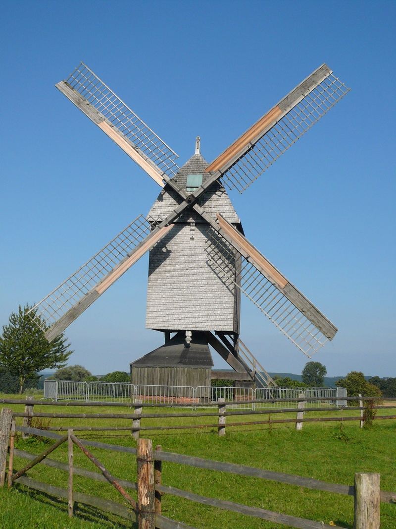 environment, environmental conservation, wind power, netherlands, outdoors, wing, landscape, 2K, renewable energy, turbine, blue, clear sky, rural Scene
