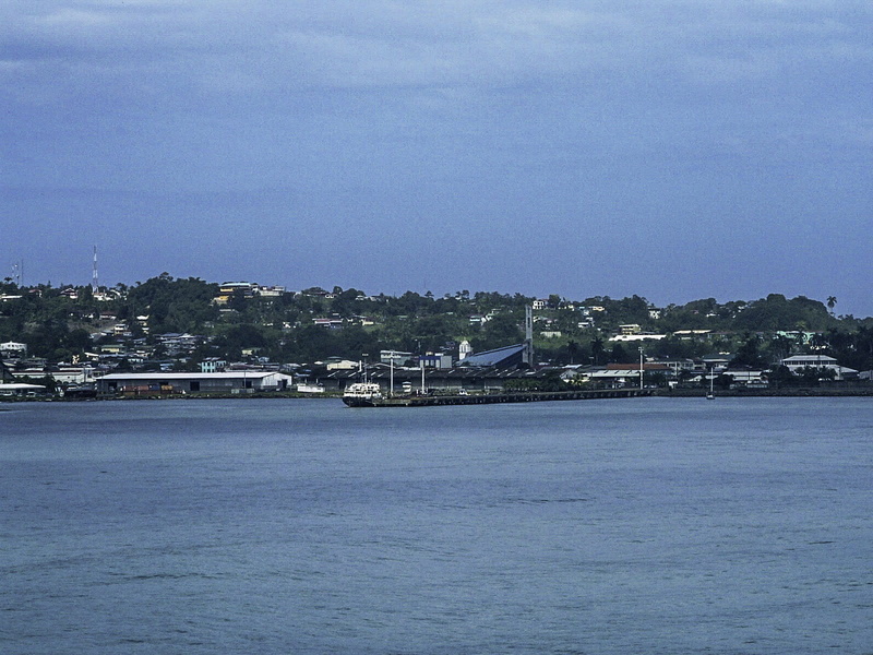 landscape, costa, building, plant, no people, public domain, costa rica, day, sky, photo, Port of Limon, nature, water, ocean, Limon, cloud - sky, residential district