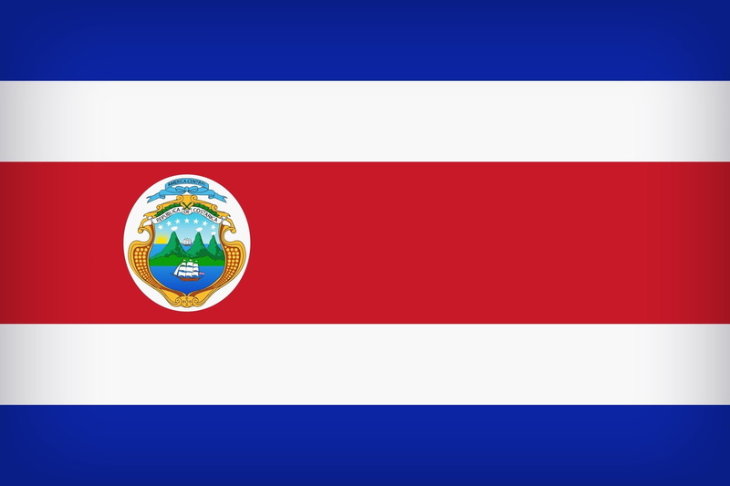 Flag of Costa Rica, 1080P, Flags, Flag
