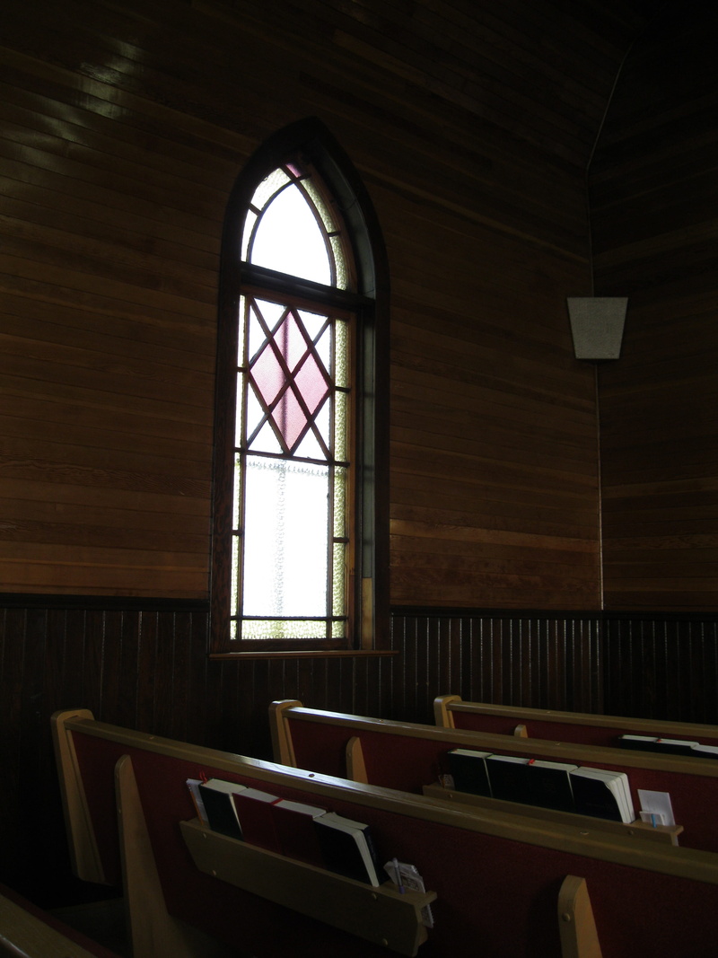 stained glass, classroom, table, wood - material, religion, ceiling, day, empty, absence, untitled, photo, church, hymnbook, education, spirituality, architecture