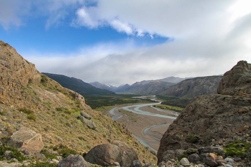 tranquil scene, argentina, landscape, mountains, beauty in nature, mountain range, day, no people, road, scenics - nature, patagonia, sky, nature, los glaciares national park