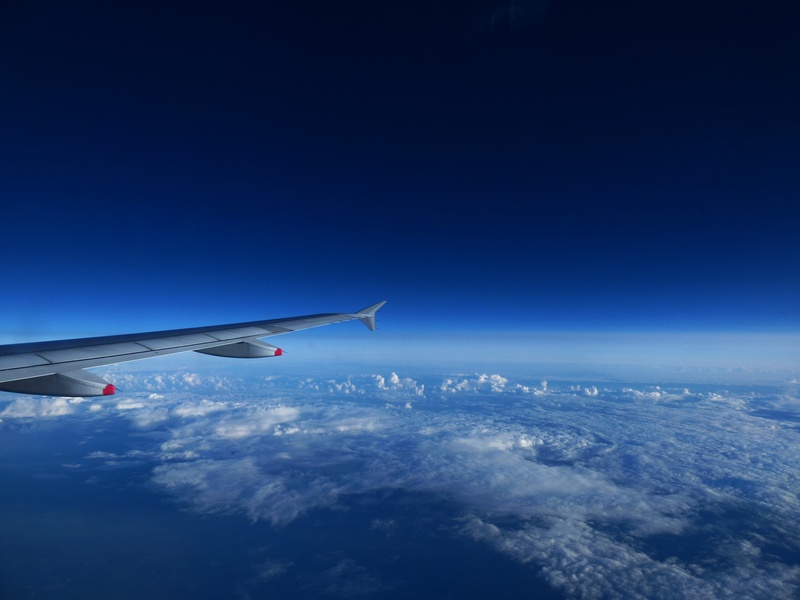 travel, above the clouds, cloud - Sky, motion, on the move, air Vehicle, transportation, scenics - nature, day, selva marine, blue, window, flying, landscape