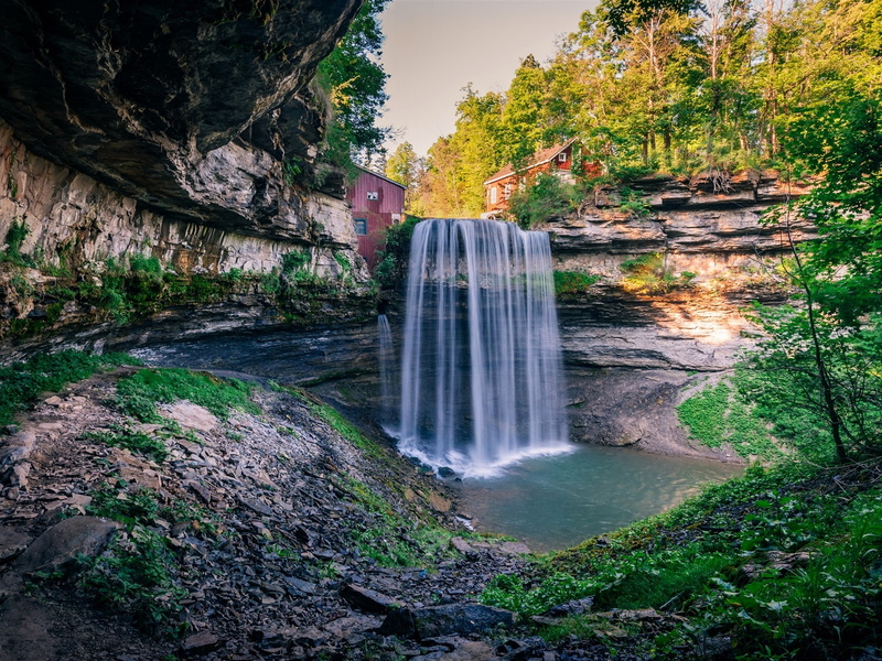720P, ontario, naturaleza, cascada, canada
