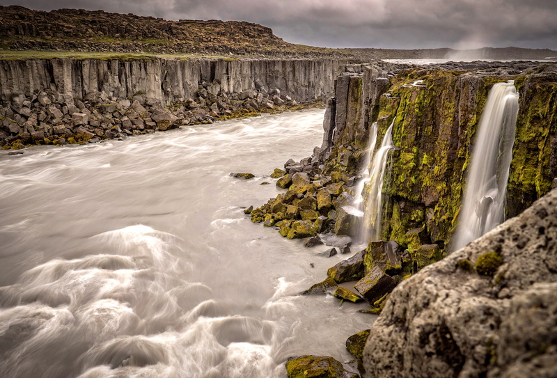 river, illustration, iceland, cascada, waterfall, scenics, outdoors, rock - Object, 4K, nature, water, islandia, landscape, Rubio, Selfoss