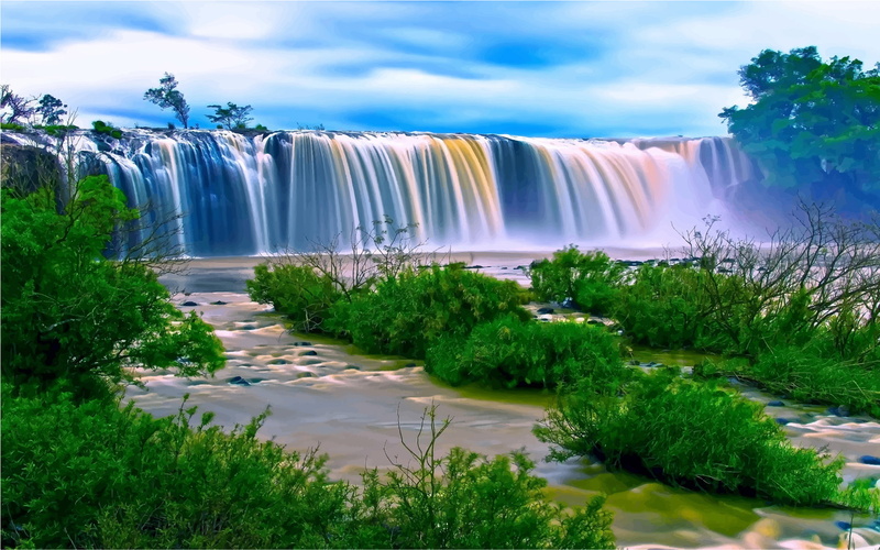 hd, dry, windows, beautiful, vietnam, nur, waterfall, 2K