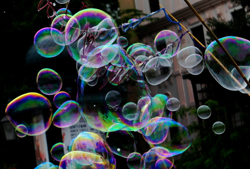 close-up, reflection, soap, day, no people, design, ball, sky, color, blow, childhood, colorful, motion, outdoors, play, softness, shape, transparent, pattern