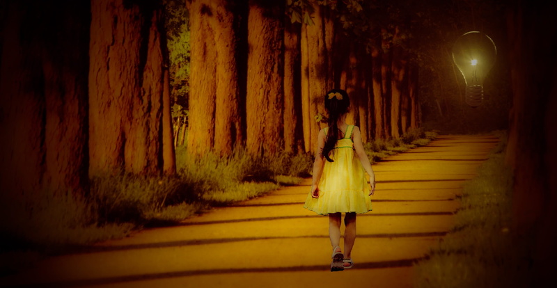 lifestyles, city, feeling, architecture, guide, real people, horror, little girl, street, survive, jungle, adult, outdoors, girl, footpath, women, tree