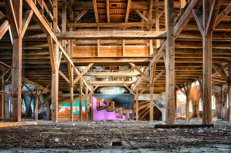 old, architecture, historically, architectural column, wood - material, day, pforphoto, 5K, indoors, absence, dilapidated, run-down, graffiti, wood, building
