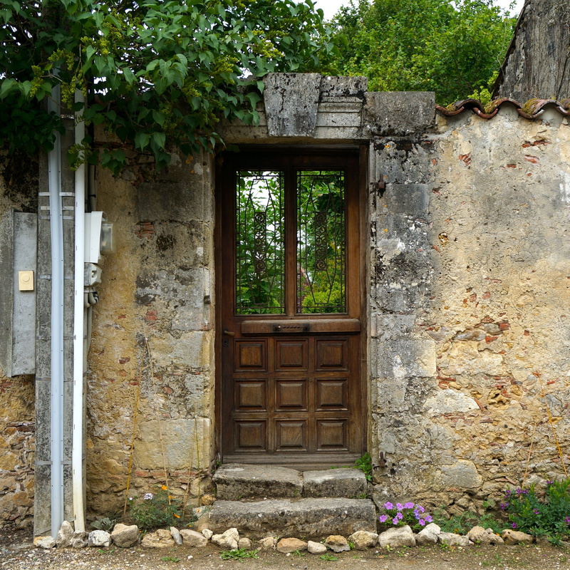building, stone wall, closed, door, village, nature, outdoors, built structure, security, wood - material, wall, no people, safety, entrance, day, secret garden