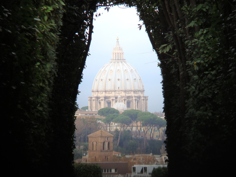 garden, building, travel, building exterior, day, brown, spirituality, plant, dome, trees, built structure, 2K, belief, italy, tourism, nature, architecture