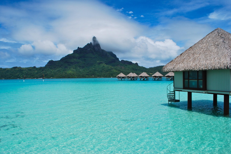 relaxation, seascape, bay Of Water, bungalows, holiday Villa, vacations, cloud - sky, sky, tropical, scenics - nature, nature, turquoise Colored, tranquil Scene
